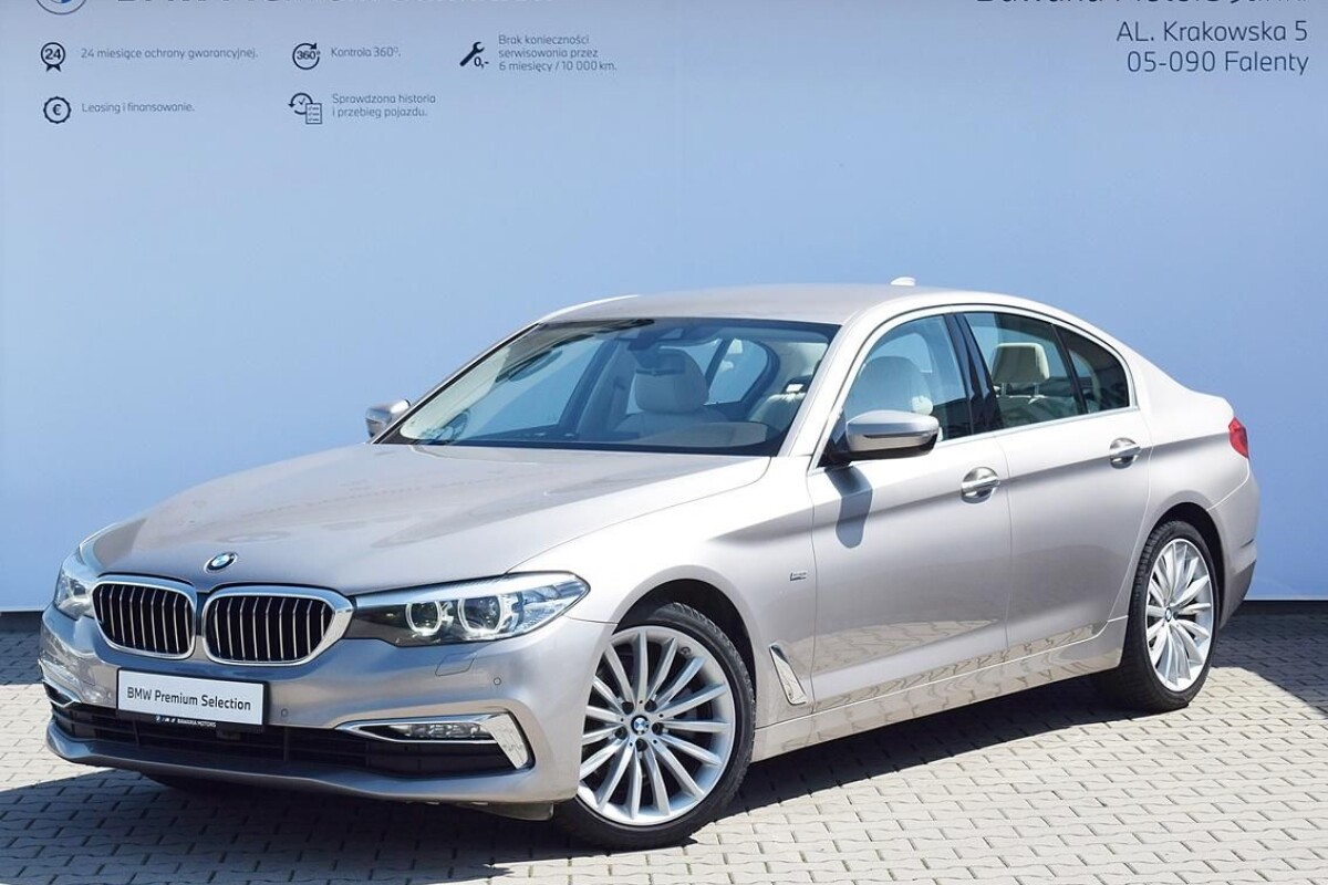 Używany BMW Seria 5 2018 G30 Srebrny
