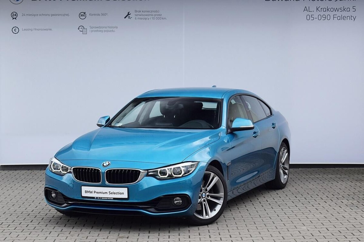 Używany BMW Seria 4 2018  Niebieski