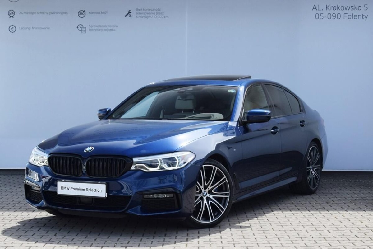 Używany BMW Seria 5 2019 G30 Niebieski