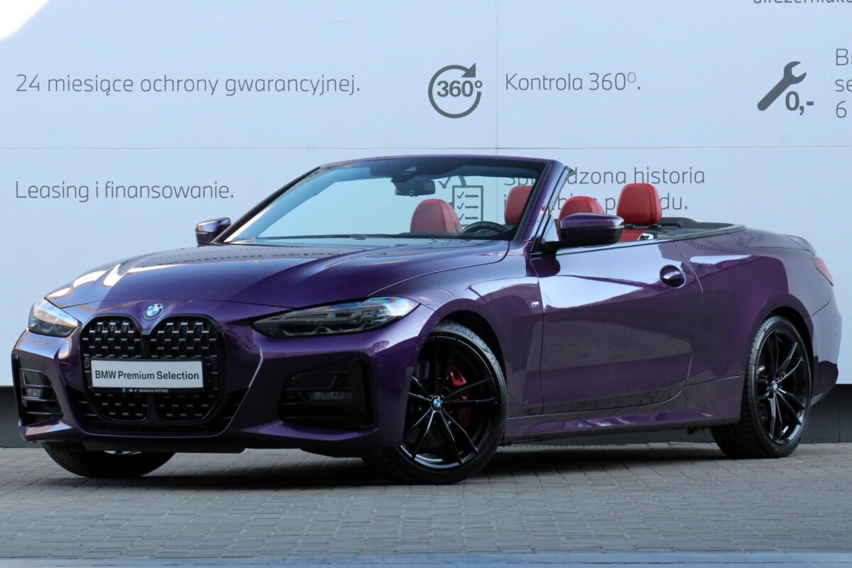 Używany BMW Seria 4 2023 G22 Fioletowy