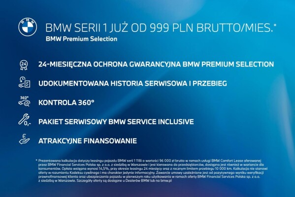 Samochód używany BMW Seria 1 2023 F40 Niebieski