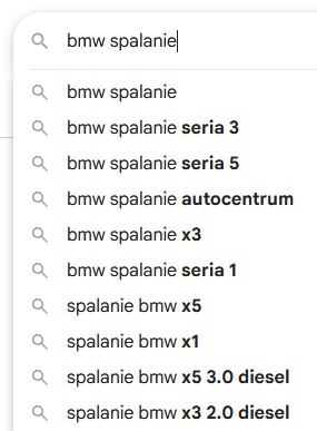 Spalanie BMW - o które modele pytają Google klienci?